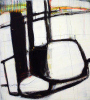 B2-3, Mischtechnik auf Leinwand, 90x80x6cm, 2024