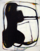 B3-2, Mischtechnik auf Leinwand, 90x70x5cm, 2025