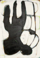 B8-1, Mischtechnik auf Leinwand, 130x90x6cm, 2025