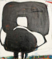B9-1, Mischtechnik auf Leinwand, 90x80x6cm, 2025
