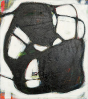 B9-2, Mischtechnik auf Leinwand, 90x80x6cm, 2025