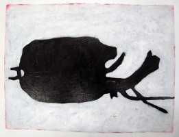 EZ2-5, Mischtechnik auf Bütten, 56x76cm, 2019