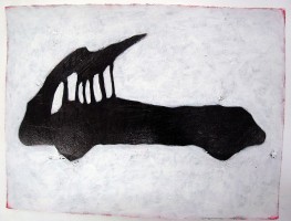 EZ2-7, Mischtechnik auf Bütten, 56x76cm, 2019