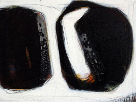 L1-2, Mischtechnik auf Leinwand, 30x40x6cm, 2023