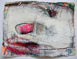 Ohne Titel, Mischtechnik auf Bütten, ca. 28x38cm, 2021