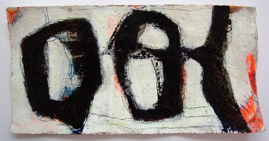 Ohne Titel, Mischtechnik auf Bütten, ca. 20x40cm, 2020