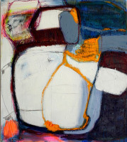 T4-3, Mischtechnik auf Leinwand, 90x80x6cm, 2022