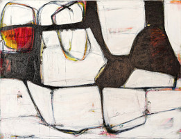 T5-1, Mischtechnik auf Leinwand, 130x170x5cm, 2022